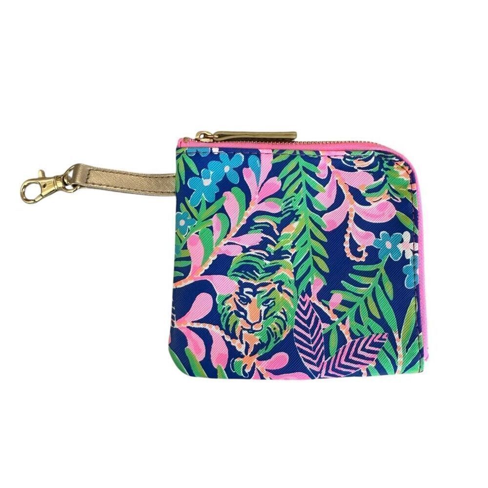 Lilly Pulitzer Media pouch bag Gold Zip close